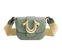 True Religion Women's Crossbody Bag, Mini Flap Adjustable Shoulder Handbag with Horseshoe Logo, Light Blue, S