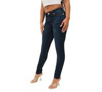 True Religion Women's Halle Mid Rise Super Skinny, Indigo Upgrade, 33