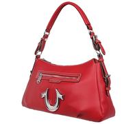 True Religion Women's Satchel Bag, Crossbody Purse with Adjustable Strap, Everyday Structured Handbag, Red