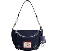 True Religion Women's Shoulder Bag Purse, Small Hobo Handbag with Chain Handle, Denim