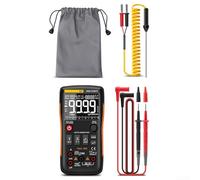 True RMS Digital Multimeter 9999 Counts Auto Ranging NCV Function for Electrical Circuit Diagnosis AC DC Tester with Dual Fuse(A)