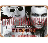 True Romance (1993) Poster Home Wall Art Decoration Retro Metal Tin Sign 8x12 inch