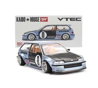 True Scale Miniatures Mini-GT Kaido House KHMG179 Honda Civic (EF) Roulette V1 1987 Scale 1/64 Model Car