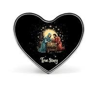 True Story Cute Brooch Badge Heart Shape Pin Hat Clothing Jewelry Accessories Gifts for Wedding Party