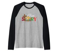 True Story - Nativity Christmas Jesus Xmas Christian Raglan Baseball Tee