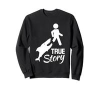 True Story Sarcasm Amputee Cut Leg Wheelchair Sweatshirt