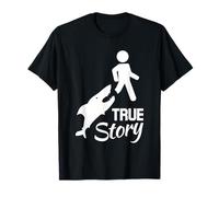 True Story Sarcasm Amputee Cut Leg Wheelchair T-Shirt
