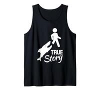 True Story Sarcasm Amputee Cut Leg Wheelchair Tank Top