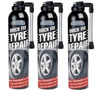 True Strength Repair 3 X 300Ml Quick Fix Tyre Emergency Temporary Puncture Sealant Wheel Repair Car