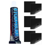 True Strength Repair Inflatable Kayak Hot Tub Air Mattress Repair Kit Includes Ultimate Waterproof Repair Tape Patch X6 Black Glue 15G