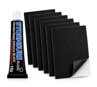True Strength Wellington Boot Repair Kit - Black Adhesive & 6 Patches | Waterproof Repair, Reinforced 10 x 5cm Patches, Flexible Bond, Repairs Splits & Tears, 15g Adhesive