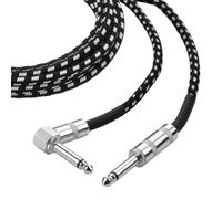 True Tone Reproduction: The copper conductors in this guitar instrument cable provide lossless audio signal delivery, provideing pure signal transmission with full clear sound details for electric g