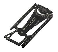 True Utility Cardsmart - 30 in 1 Pocket Multi Tool Swiss Card - Stainless Steel Multitool Wallet Card with Wrench, Screwdriver, Can Opener, Bottle Opener & Pry - Compact Multitool Mini Gadget