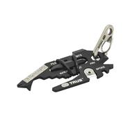 True Utility FishFace 18 In 1 Keyring Multi Tool Pocket Gadget: 18 Pocket Tools In 1 Keyring Pen, Multi Use EDC Key Ring Multitool With Box Cutter Knife, 6 Screwdriver Heads 4 Wrenches & Bottle Opener