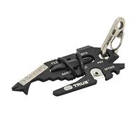 True Utility FishFace 18 In 1 Keyring Multi Tool Pocket Gadget: 18 Pocket Tools In 1 Keyring Pen, Multi Use EDC Key Ring Multitool With Box Cutter Knife, 6 Screwdriver Heads 4 Wrenches & Bottle Opener