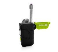 True Utility Plasma Lighter XRL USB-C Rechargeable Flameless Lighter - Windproof, Fuel-Free Plasma Arc Igniter for Candles, Camping, BBQs & Emergency Use - Green/Black