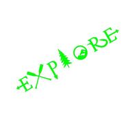True Warriors Dare To Face The Real World Car Stickers Car Decorations(Green,150X33CM)