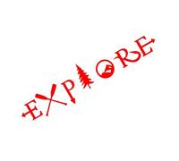 True Warriors Dare To Face The Real World Car Stickers Car Decorations(Red,40X8.8CM)
