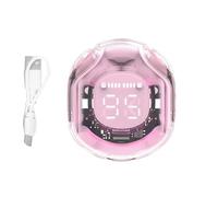 True Wireless Earbuds Led Display | Clear Gym Headphones - 5.4 Sweat Resistant Wireless Earphones, LED Digital Display Cool Wireless Earbuds, Touch Control