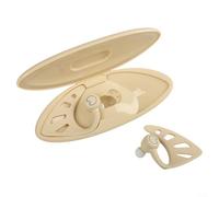 True Wireless For Pink Elf Ear Headphones Featuring LED Illumination and On-the-Go Charging Capability (yellow)