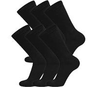 Truebuy® 6 Pairs Diabetic Socks For Men Extra Wide Comfort Fit Cotton Top Gentle Grip Diabetic Ankle Socks with Seamless Toe 6-11 UK (Black)