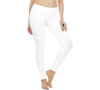 Truebuy® Womens Thermal Leggings Ladies Long Jane John Underwear Bottom Baselayer Pants Trousers Winter Warm White