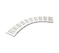 trueCABLE 6 Port Single Gang Keystone Wall Plate, UL Listed, Low Profile Design, Universally Compatible with Modular Ethernet, A/V, Coaxial, and Optical Fiber Keystones, 10 Pack, White
