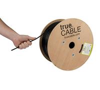 trueCABLE Cat5e Outdoor, 1000ft, Waterproof Direct Burial Rated CMX, 24AWG Solid Bare Copper, 350MHz, ETL Listed, Unshielded UTP, Bulk Ethernet Cable