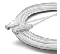 trueCABLE Cat6 Component Rated Patch Cable, Unshielded U/UTP, CM Rated, UL Listed, PoE++, 28AWG 4/PR, White, 25ft, 1 Pack