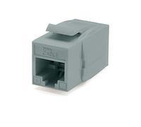 trueCABLE Cat6 Keystone Jack Coupler, Unshielded (UTP), PoE++ (4PPoE), UL Listed, ETL Verified, ANSI/TIA 568-2.D Cat 6 Performance Compliant, Female to Female RJ45 Couplers, Gray, 12 Pack