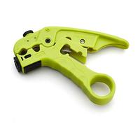 trueCABLE Wire Stripping and Cutting Tool for UTP, FTP, STP, Cat5e, Cat6, Cat6A Ethernet, RG59, RG6, RG7, RG11 Coax Cable, Adjustable Blade Depth