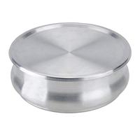 TrueCraftware 48 oz. Round 8"" Aluminum Dough Pan with Cover- Stackable Proofing Dough Pan Oven Safe Pizza Dough Proofing Pan Baking Gifts for Bakers, TC-LDP48