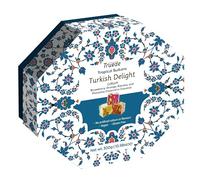 Truede Fruity Sultan coated with Coconut Turkish Delight with Pistachio (300g) - Hand-Made, Dusted Strawberry, Mulberry & Orange Turkish Delight