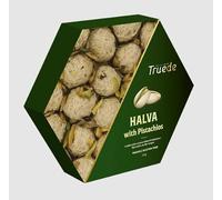 Truede Halva with Pistachios - Halva Luxury Gourmet Artisan Dessert Sweets, Premium Quality Natural Ingredients, Vegan, Gluten Free (200g) (Pistac)