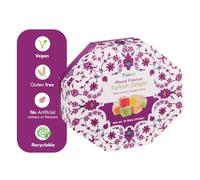 Truede Mixed Flavour Turkish Delight (300g) - Hand-Made, Dusted Rose, Lemon, Orange and Mint Turkish Delight