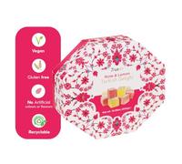 Truede Rose & Lemon Flavour Turkish Delight (300g) - Hand-Made, Dusted Rose and Lemon Turkish Delight