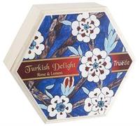 Truede Wooden Box Rose & Lemon Turkish Delight 250g