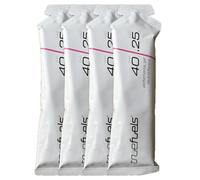 TrueFuels High Performance Sports Energy Gels With Carbohydrates & Electrolytes - Endurance Fuel For Sustained Energy - 40g Carbs with 0.25g or 1g Salt - Informed Sport (4 Pack, Neutral (40g / 0.25g))