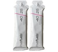 TrueFuels High Performance Sports Energy Gels With Carbohydrates & Electrolytes - Endurance Fuel For Sustained Energy - 40g Carbs with 0.25g or 1g Salt - Informed Sport (2 Pack, Neutral (40g / 0.25g))