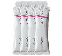 TrueFuels High Performance Sports Energy Gels With Carbohydrates & Electrolytes - Endurance Fuel For Sustained Energy - 40g Carbs with 0.25g or 1g Salt - Informed Sport (4 Pack, Neutral (40g / 1g))