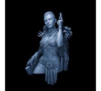 TRUEGRIS 1/10 Ancient Female Warrior Resin Bust Kit Unpainted and Unassembled Resin Model //L7O6Z51