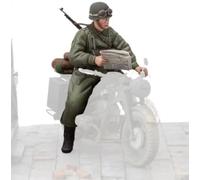 TRUEGRIS 1/16 WWII German Cavalry Resin Model Kit Unpainted and Unassembled Resin Soldier Model (Motorcycle Not Included) //L6b4J2