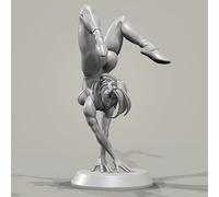 TRUEGRIS 1/24 Sci-Fi Female Agent Warrior Soldier Resin Model Kit Unpainted and Unassembled Resin Model Kit//K9C7v45