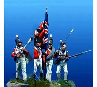 TRUEGRIS 1/32 scale resin model of French soldiers from World War I (4 figures), unassembled and unpainted //q9D5J2