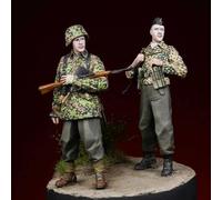 TRUEGRIS 1/35 Resin Model Kit of WWII German Soldiers Unpainted and Unassembled (2 Figures) //T8I6J26