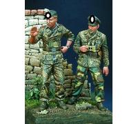 TRUEGRIS 1/35 Resin Model Kit of WWII German Soldiers Unpainted and Unassembled (2 Figures) //T8I6J97