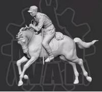 TRUEGRIS 1/35 scale WWII Chinese cavalry resin model unassembled and unpainted (with horse) //q8D3J2