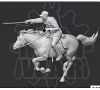 TRUEGRIS 1/35 scale WWII Chinese cavalry resin model unassembled and unpainted (with horse) //q8D3J3