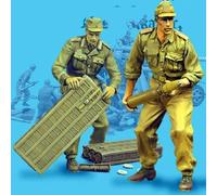 TRUEGRIS 1/35 scale WWII German soldier resin mode unassembled and unpainted (2 figures) //q9D2J1