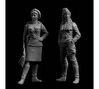 TRUEGRIS 1/35 Sci-Fi Agent Female Soldier Resin Model Kit Unpainted and Unassembled (2 figures) //T8O7J39